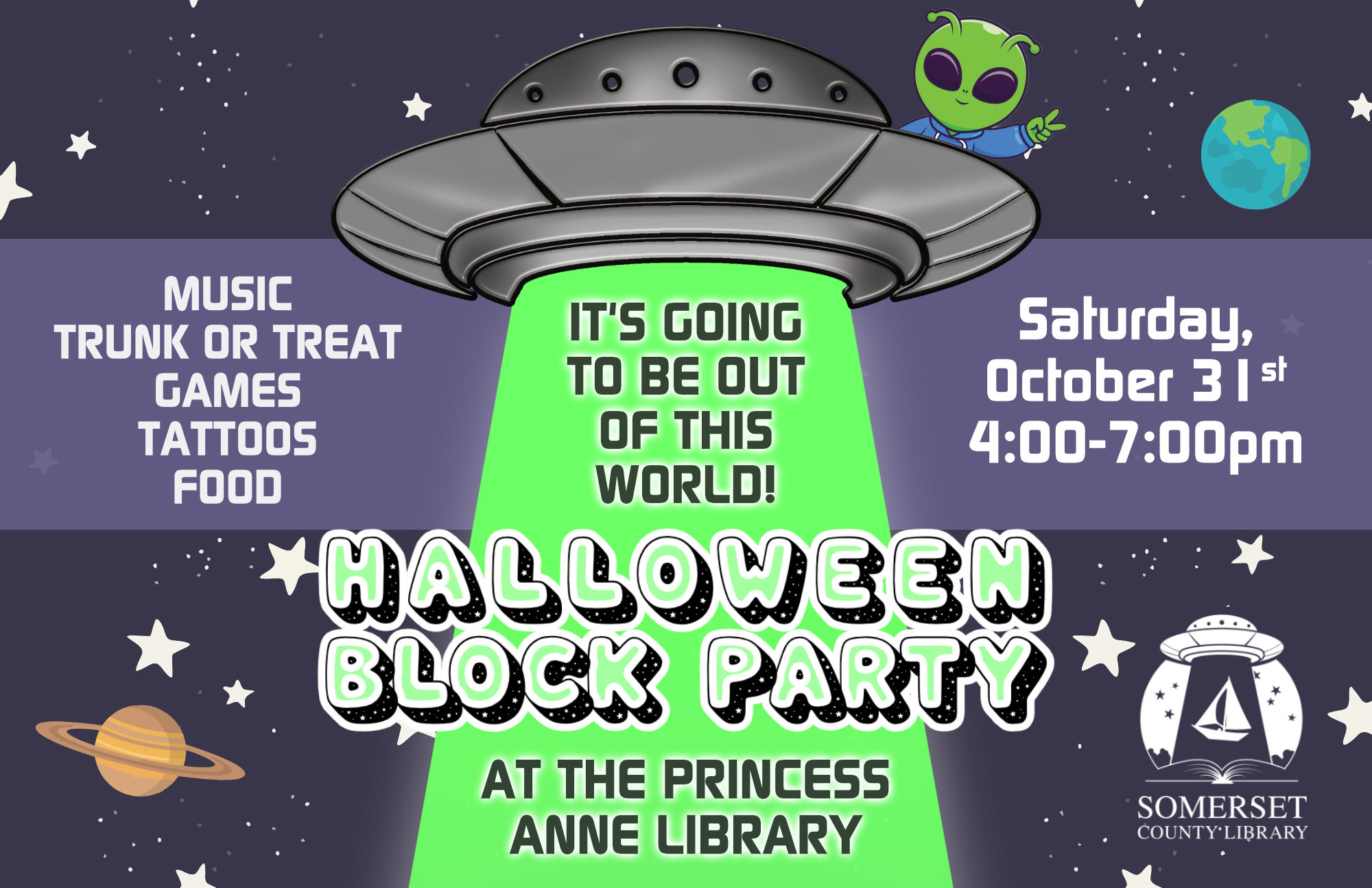 Halloween Block Party October 31st 4-7pm