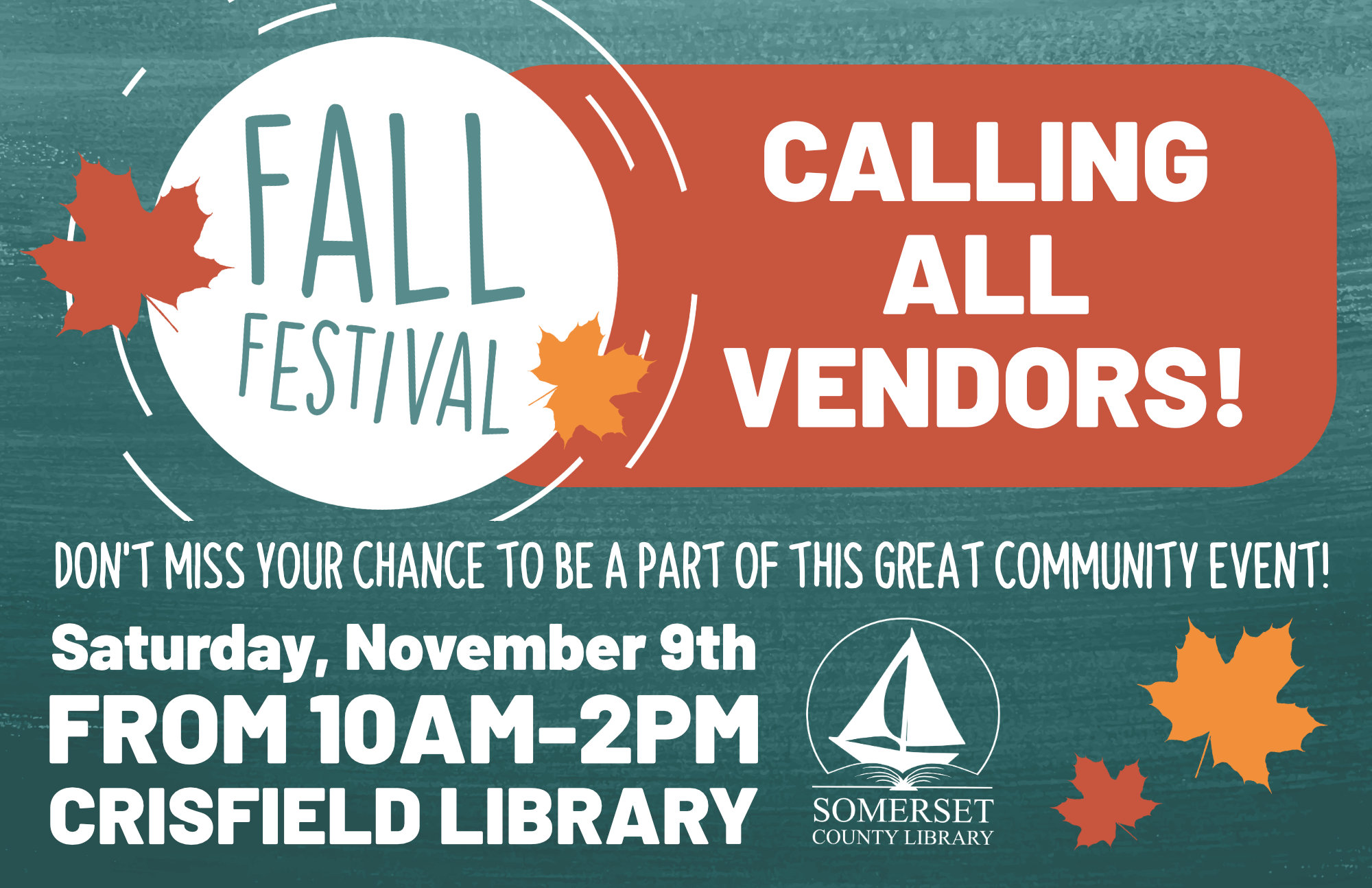 Fall Festival Vendor Recruitment