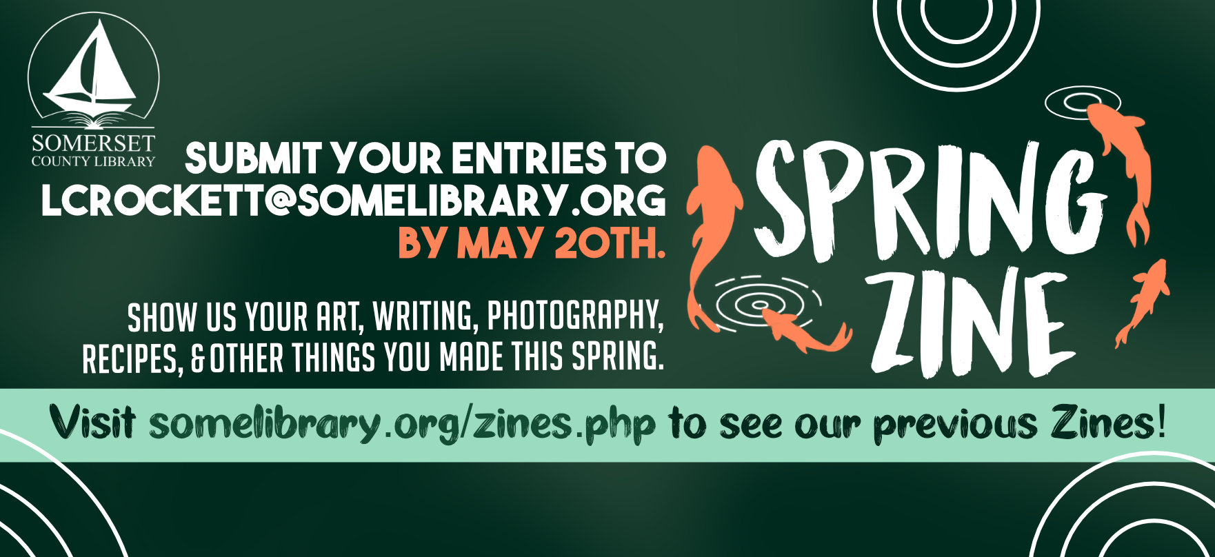 Show us your art, photography, writing, recipes, and other things you made this spring. Submit entries by May 20th!
