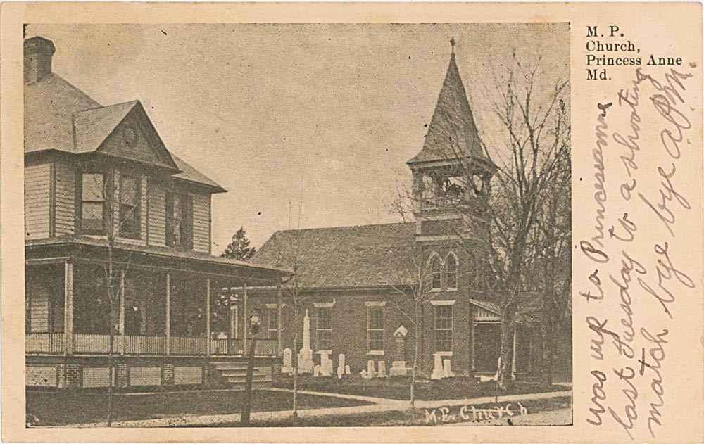 Front Side of Post Card, Manokin Presbyterian Church